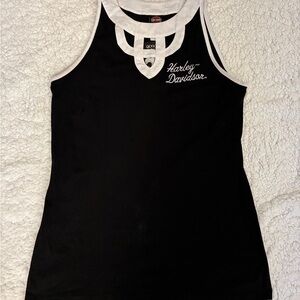 Harley-Davidson Black and White Graphic Tee